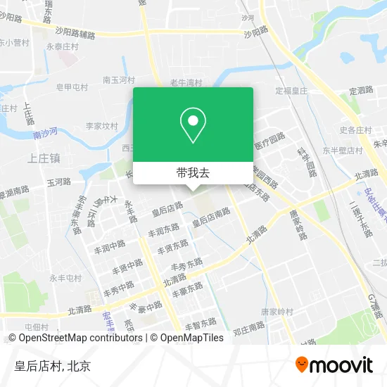 皇后店村地图