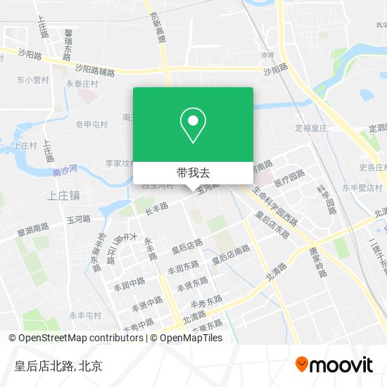 皇后店北路地图