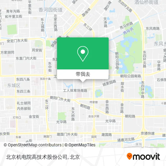 北京机电院高技术股份公司地图