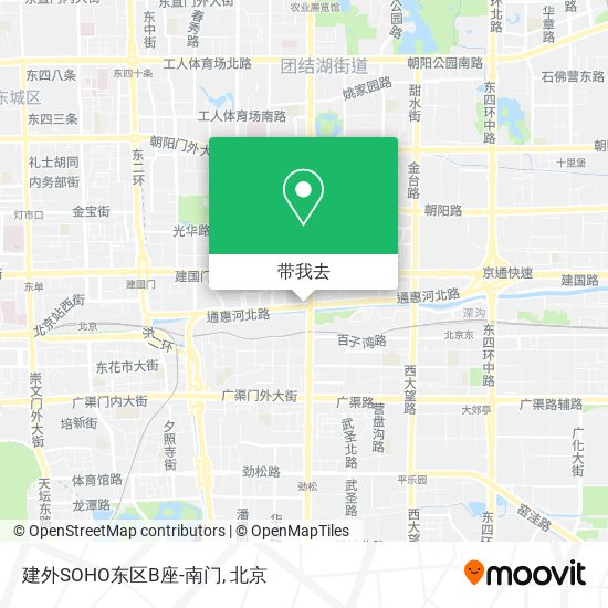 建外SOHO东区B座-南门地图
