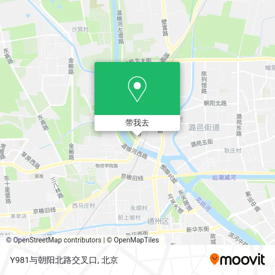 Y981与朝阳北路交叉口地图