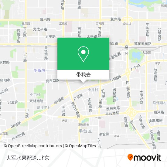 大军水果配送地图