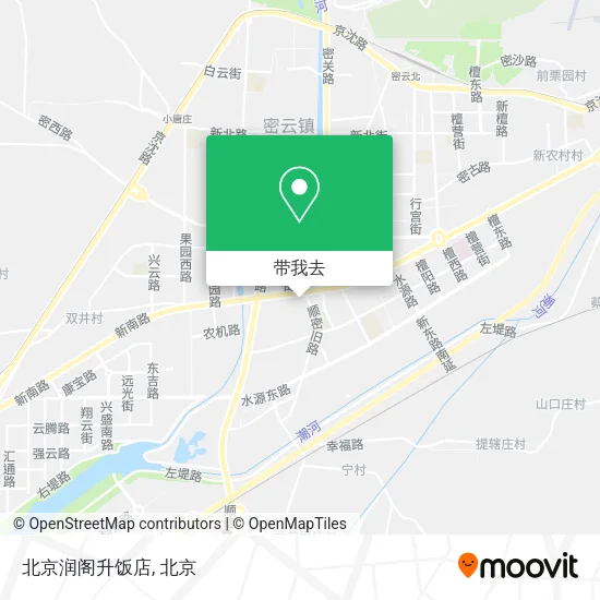 北京润阁升饭店地图