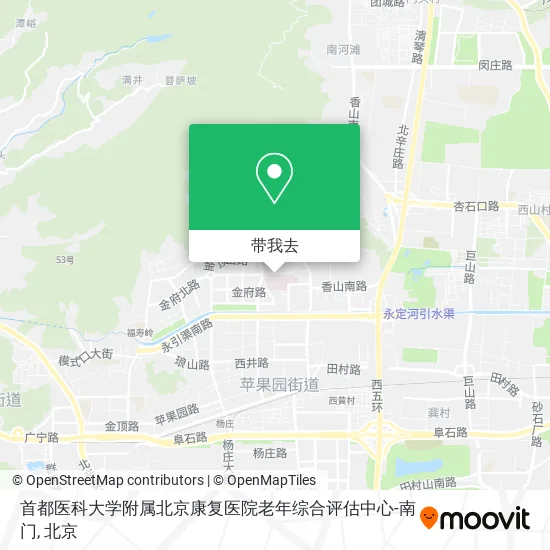 首都医科大学附属北京康复医院老年综合评估中心-南门地图