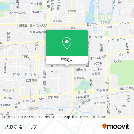 法源寺-南门地图