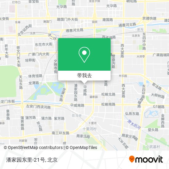 潘家园东里-21号地图