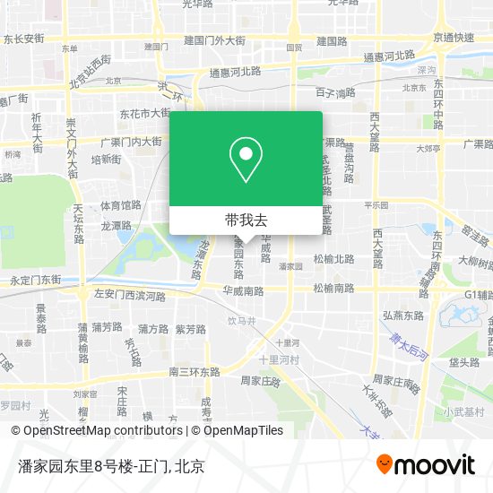 潘家园东里8号楼-正门地图