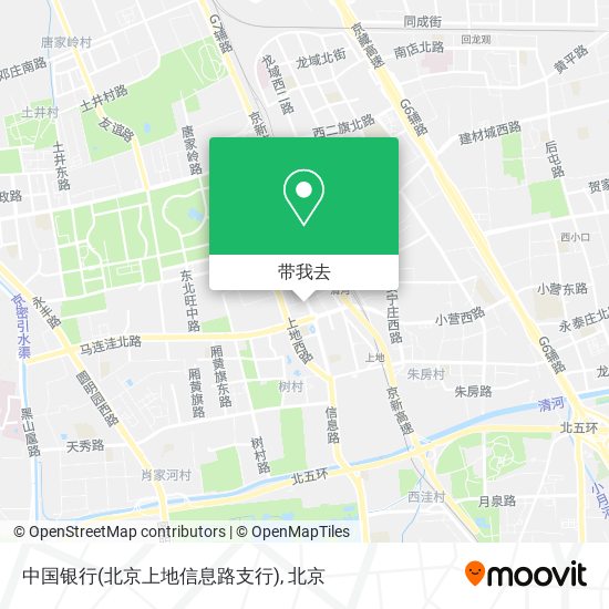 中国银行(北京上地信息路支行)地图