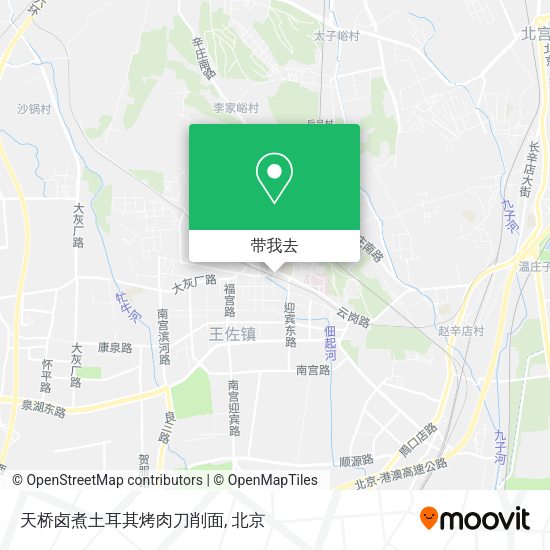天桥卤煮土耳其烤肉刀削面地图