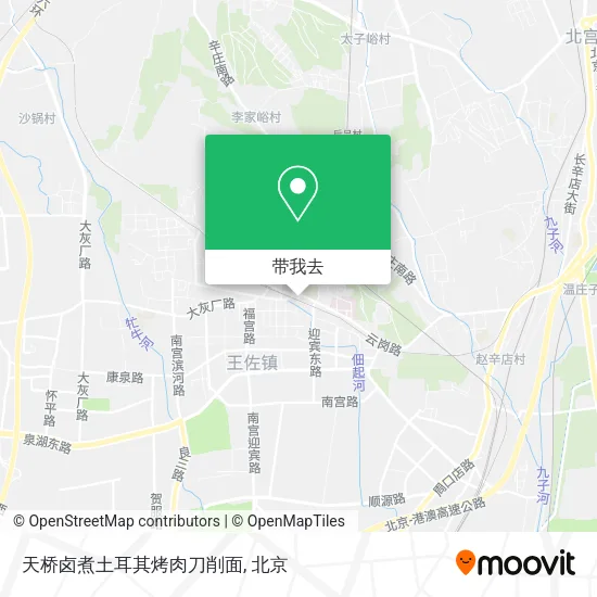 天桥卤煮土耳其烤肉刀削面地图