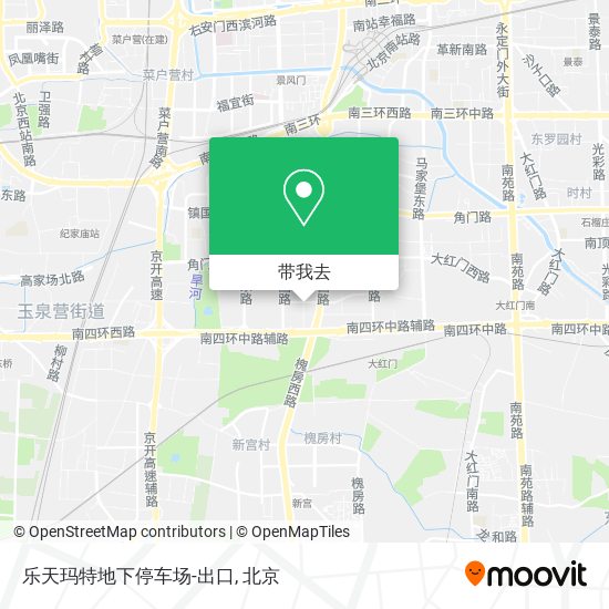 乐天玛特地下停车场-出口地图