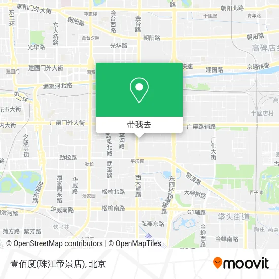壹佰度(珠江帝景店)地图