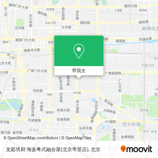 龙庭琇厨·海派粤式融合菜(北京帝景店)地图