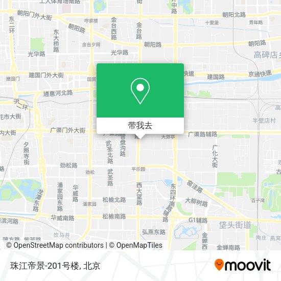 珠江帝景-201号楼地图