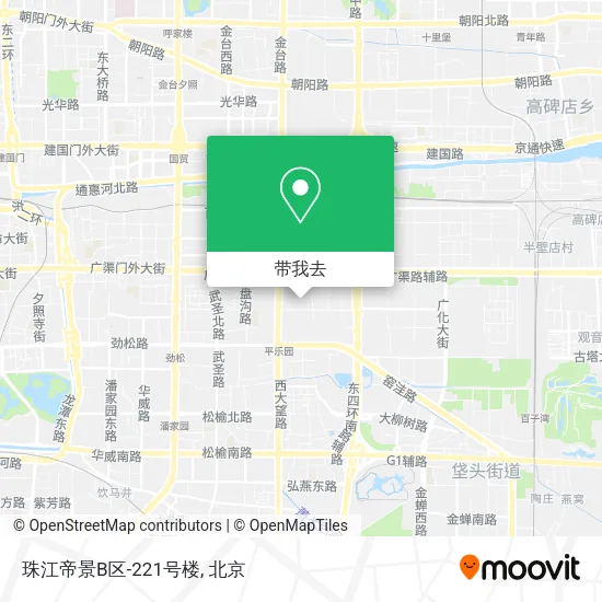 珠江帝景B区-221号楼地图