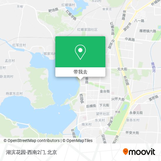 湖滨花园-西南2门地图