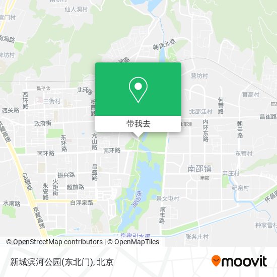 新城滨河公园(东北门)地图