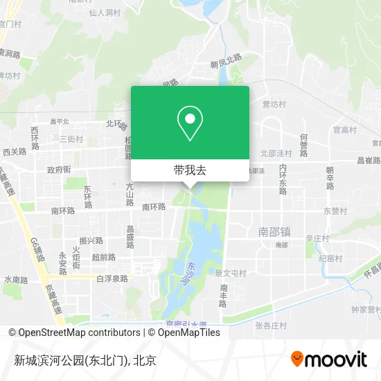 新城滨河公园(东北门)地图