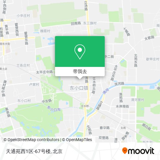 天通苑西1区-67号楼地图