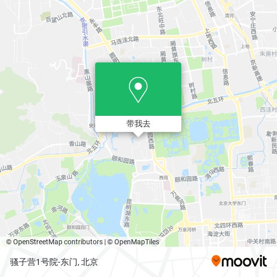 骚子营1号院-东门地图