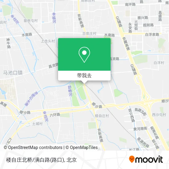 楼自庄北桥/满白路(路口)地图
