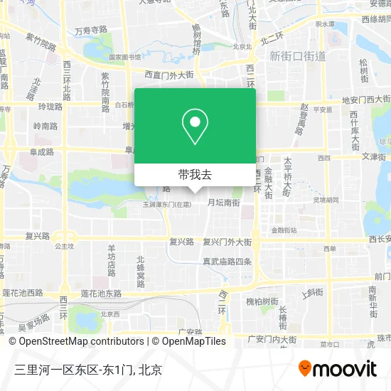 三里河一区东区-东1门地图