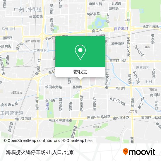 海底捞火锅停车场-出入口地图
