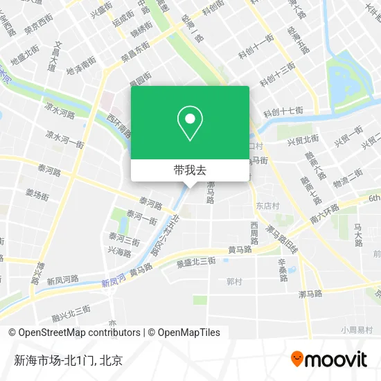新海市场-北1门地图