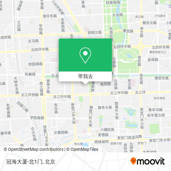 冠海大厦-北1门地图