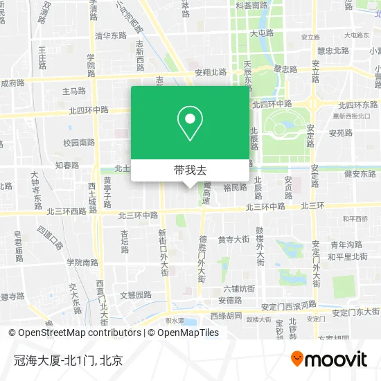 冠海大厦-北1门地图