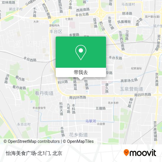 怡海美食广场-北1门地图