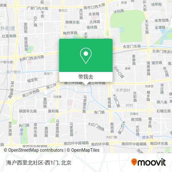 海户西里北社区-西1门地图