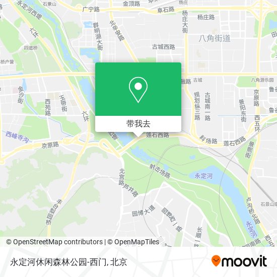 永定河休闲森林公园-西门地图