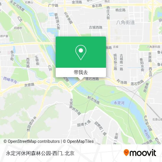 永定河休闲森林公园-西门地图