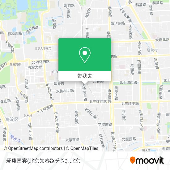 爱康国宾(北京知春路分院)地图