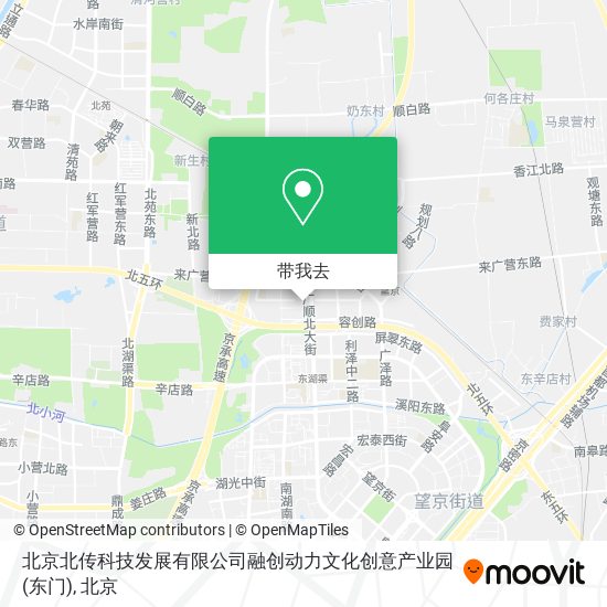 北京北传科技发展有限公司融创动力文化创意产业园(东门)地图