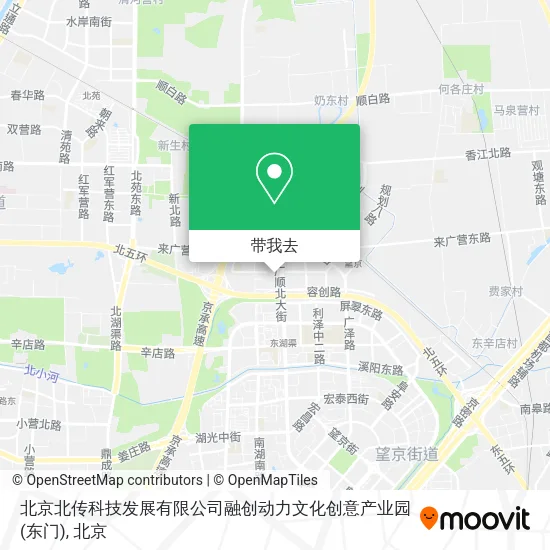 北京北传科技发展有限公司融创动力文化创意产业园(东门)地图