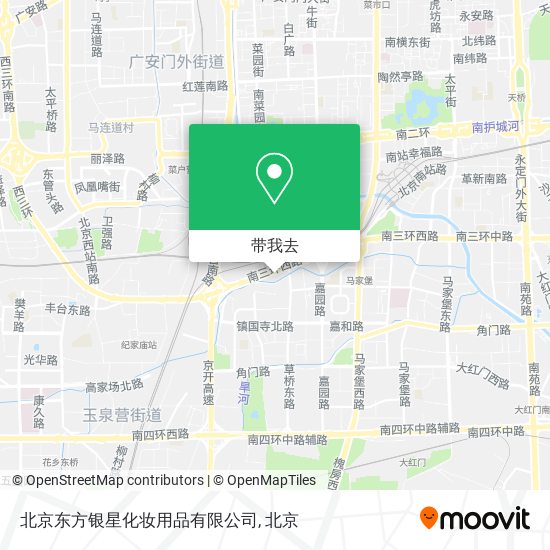 北京东方银星化妆用品有限公司地图