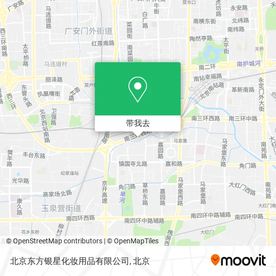 北京东方银星化妆用品有限公司地图