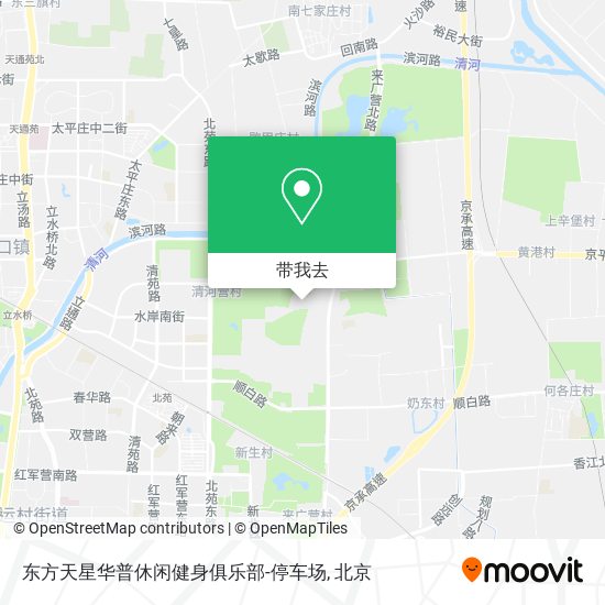 东方天星华普休闲健身俱乐部-停车场地图