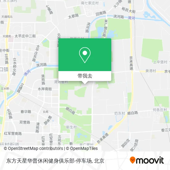 东方天星华普休闲健身俱乐部-停车场地图