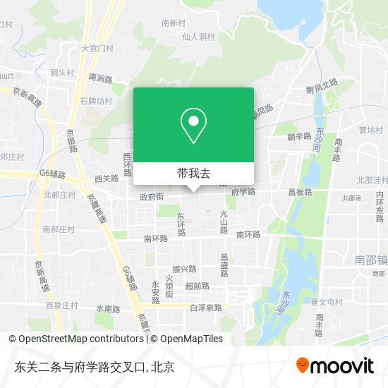 东关二条与府学路交叉口地图