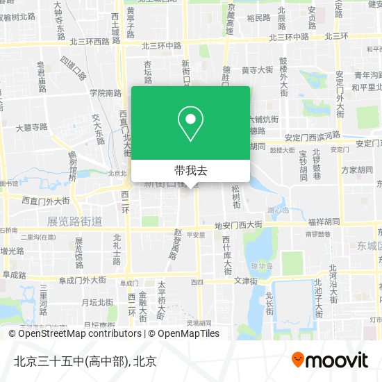北京三十五中(高中部)地图