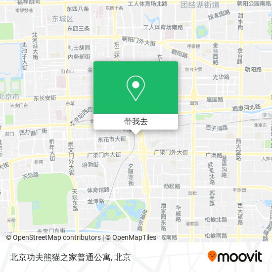 北京功夫熊猫之家普通公寓地图