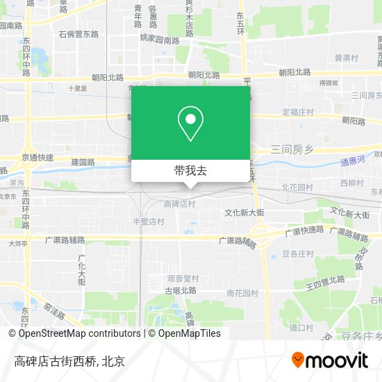 高碑店古街西桥地图