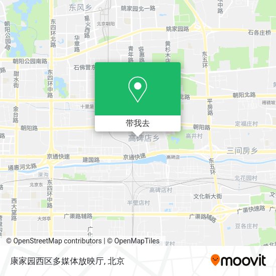 康家园西区多媒体放映厅地图