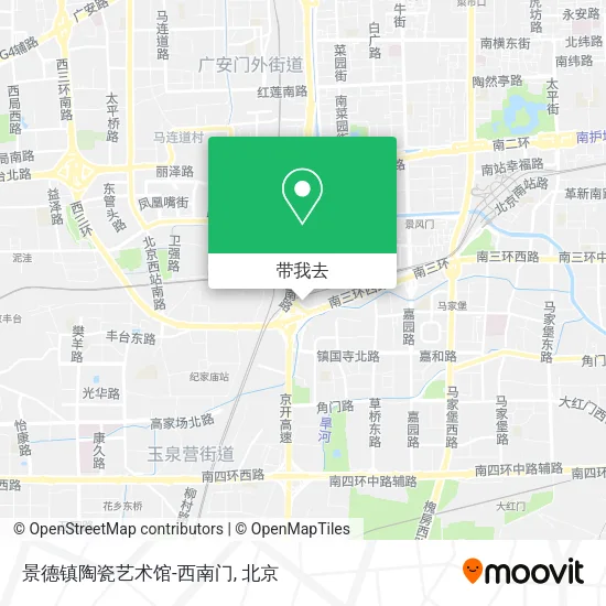 景德镇陶瓷艺术馆-西南门地图