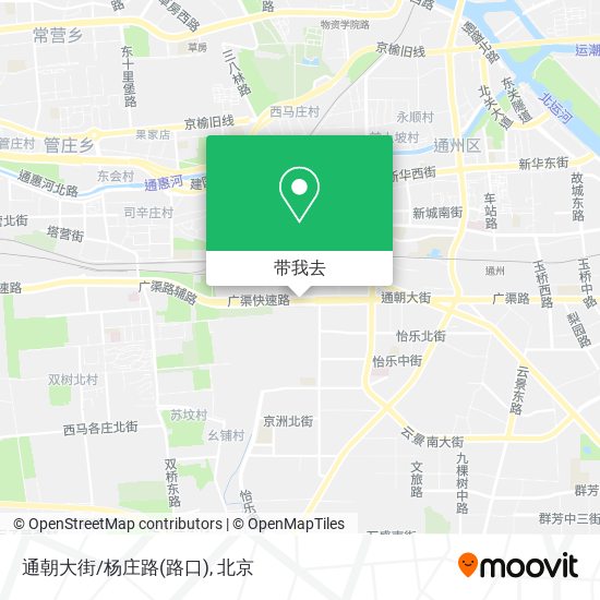 通朝大街/杨庄路(路口)地图