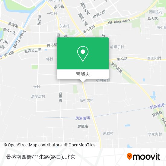 景盛南四街/马朱路(路口)地图