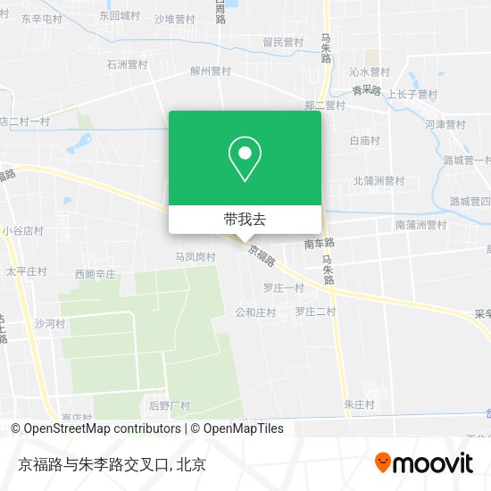 京福路与朱李路交叉口地图